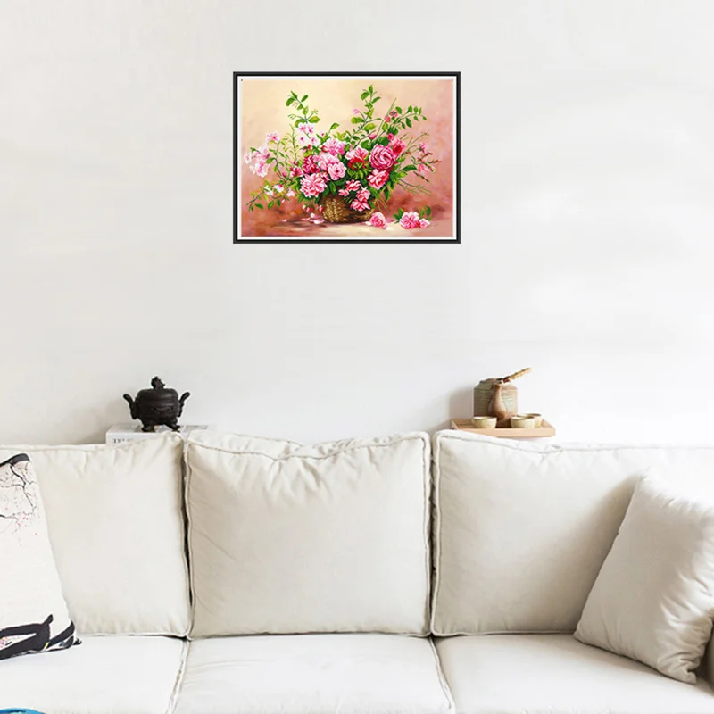 5D красивый цветочный узор алмазная вышивка рукоделие живопись крестиком круглые