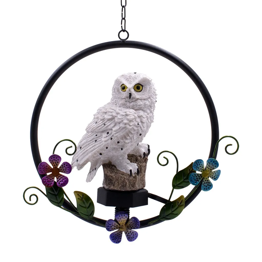 Солнечный полимерный ветряной Колокольчик в виде совы светильник 2019 Новый