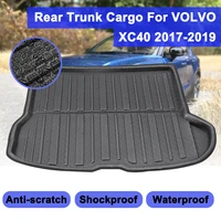 car rear trunk cargo mat for volvo xc40 2017 2018 2019 floor sheet carpet mud protector auto boot liner tray waterproof