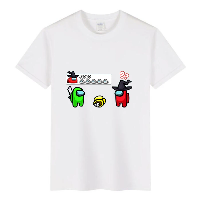 

Amongs Cartoon Us T-Shirts Children Teenagers Tops Boys Girls Tees Kids Short-Sleeves Clothes Baby Black Fashion Cottoon Custume