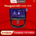 Junsun V1pro AI Voice For Peugeot 207 2006 - 2015 автомагнитола 2дин android Auto Аудио для авто GPS Track Carplay 2 din DVD