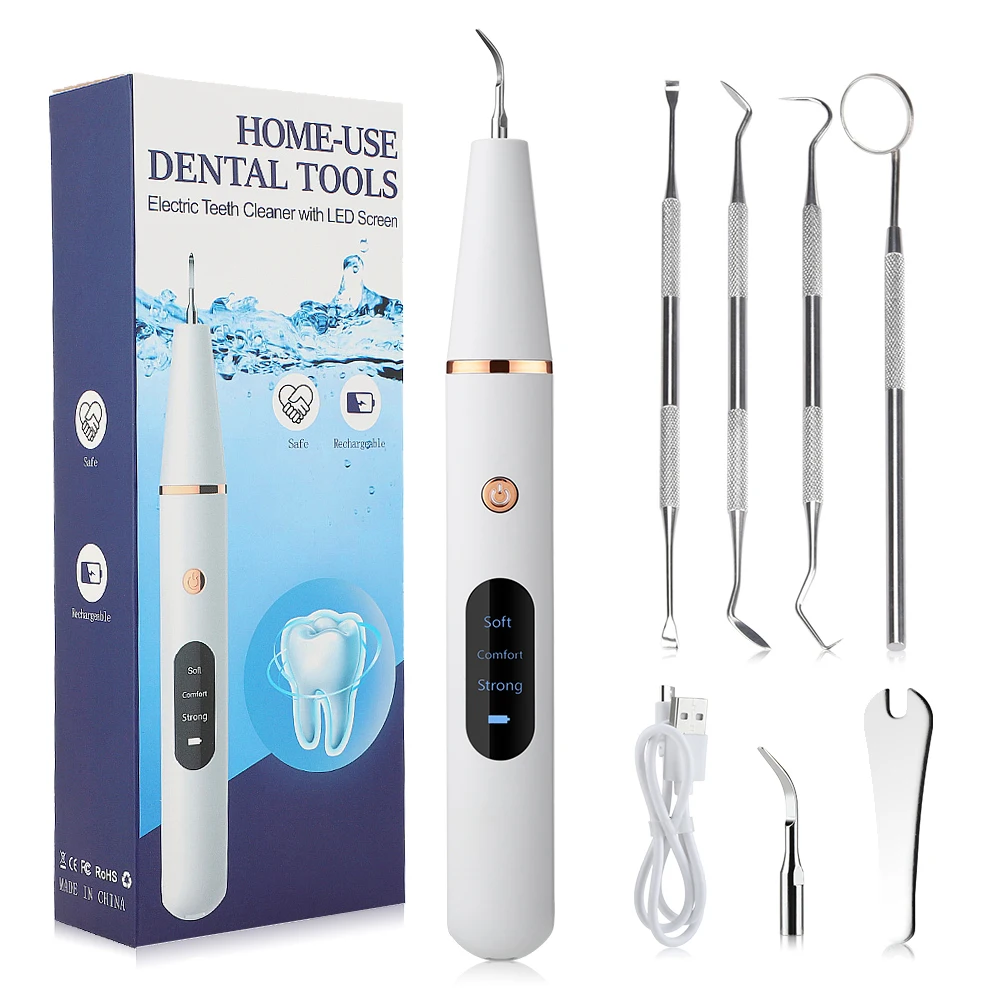 Ультразвуковой стоматологический скалер, электрическое устройство для удаления пятен полости рта и зубов, калькулятор, устройство для удаления пятен, светодиодсветодиодный подсветка
