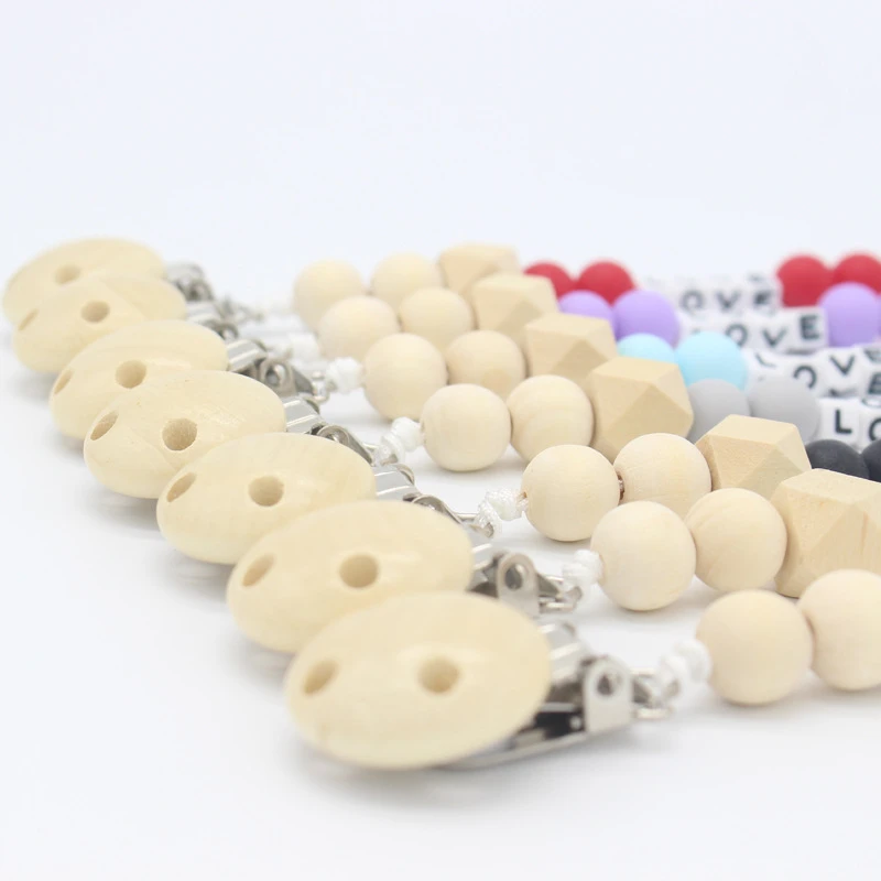 Пустышка Клип цепи силиконовые мороженое Прорезыватель ожерелье для ребенка