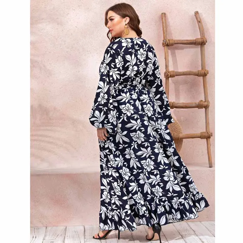 2020 мусульманское платье Abaya Женский кафтан с длинным рукавом свободные Макси