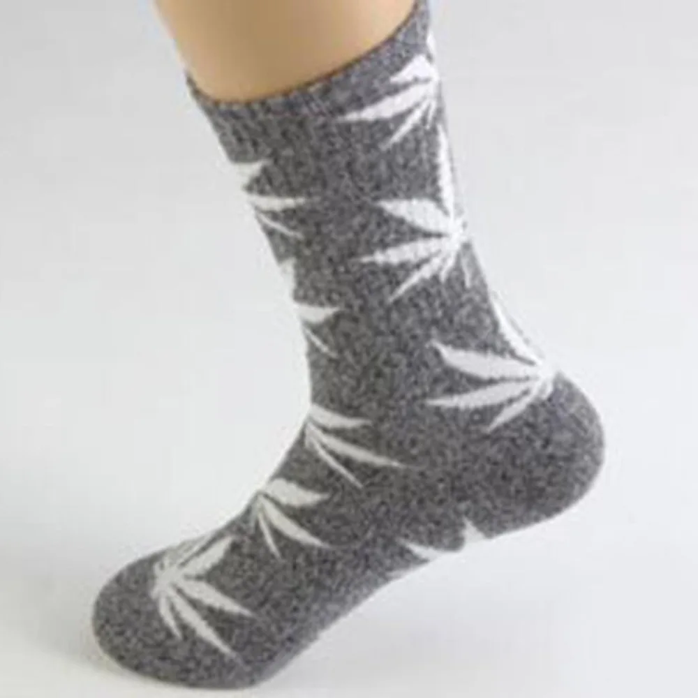 Принт "Кленовый лист" мягкие носки Chaussettes Femmes хлопковые носки противоскользящие более носки до лодыжки для Для мужчин Для женщин рождественские носки для малышей; Meias