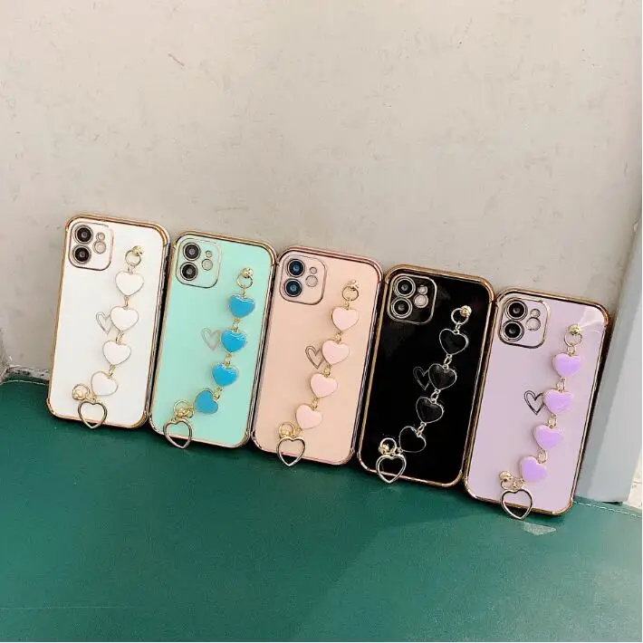 

Electroplated love bracelet applicable to iPhone12/11Pro Max Apple XS/XR mobile phone case all included