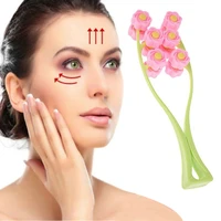 rose shape face roller v face skin firming face massager tight slimming chin neck wrinkle remove lifting face skin care tool