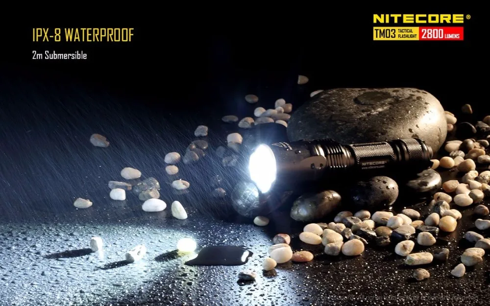 NITECORE TM03 TM03CRI тактический фонарь CREE XHP70 светодиодный Макс 2800лм дальность луча 289 м уличный фонарь с батареей IMR18650