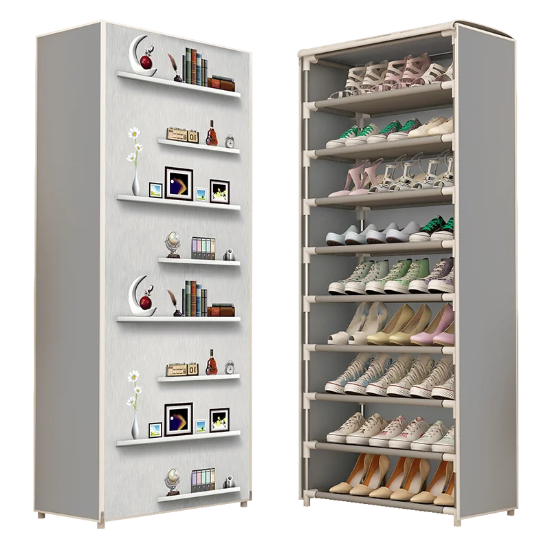 Multilayer Shoe Cabinet Nonwoven Fabric Dustproof Shoe Rack Easy Assembled Shoes Shelf Space saving Shoe Organizer Stand Holder images - 6