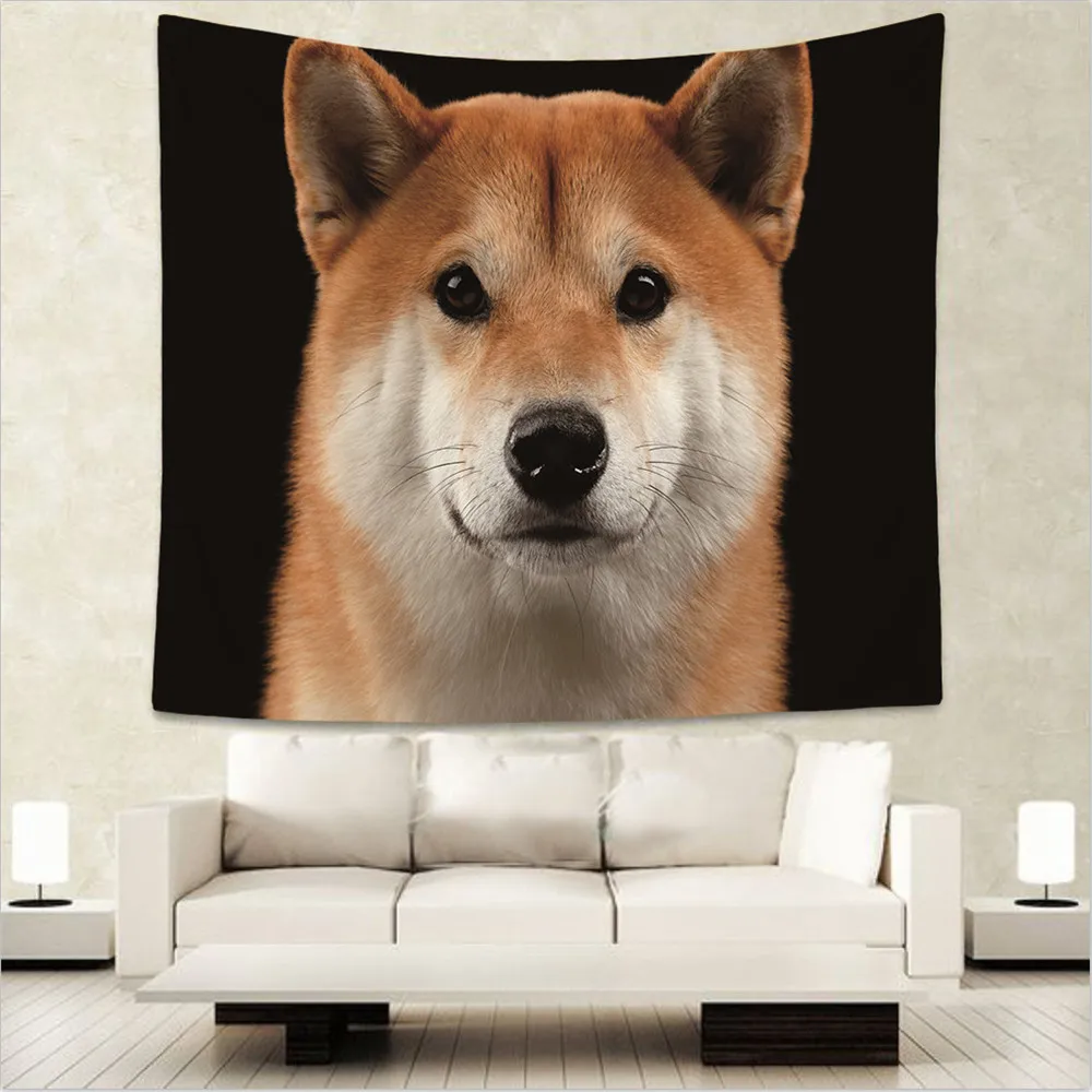 Милый гобелен с рисунком собаки Аррас мягкие украшения для дома настенный