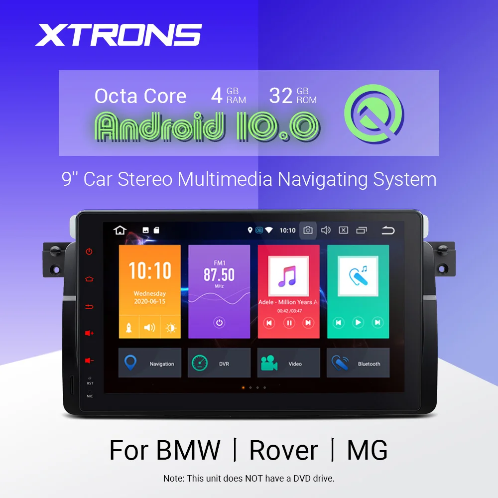 XTRONS 9 ''Android 10 0 автомобильный радиоплеер GPS DAB OBD для BMW E46 седан купе трансформер