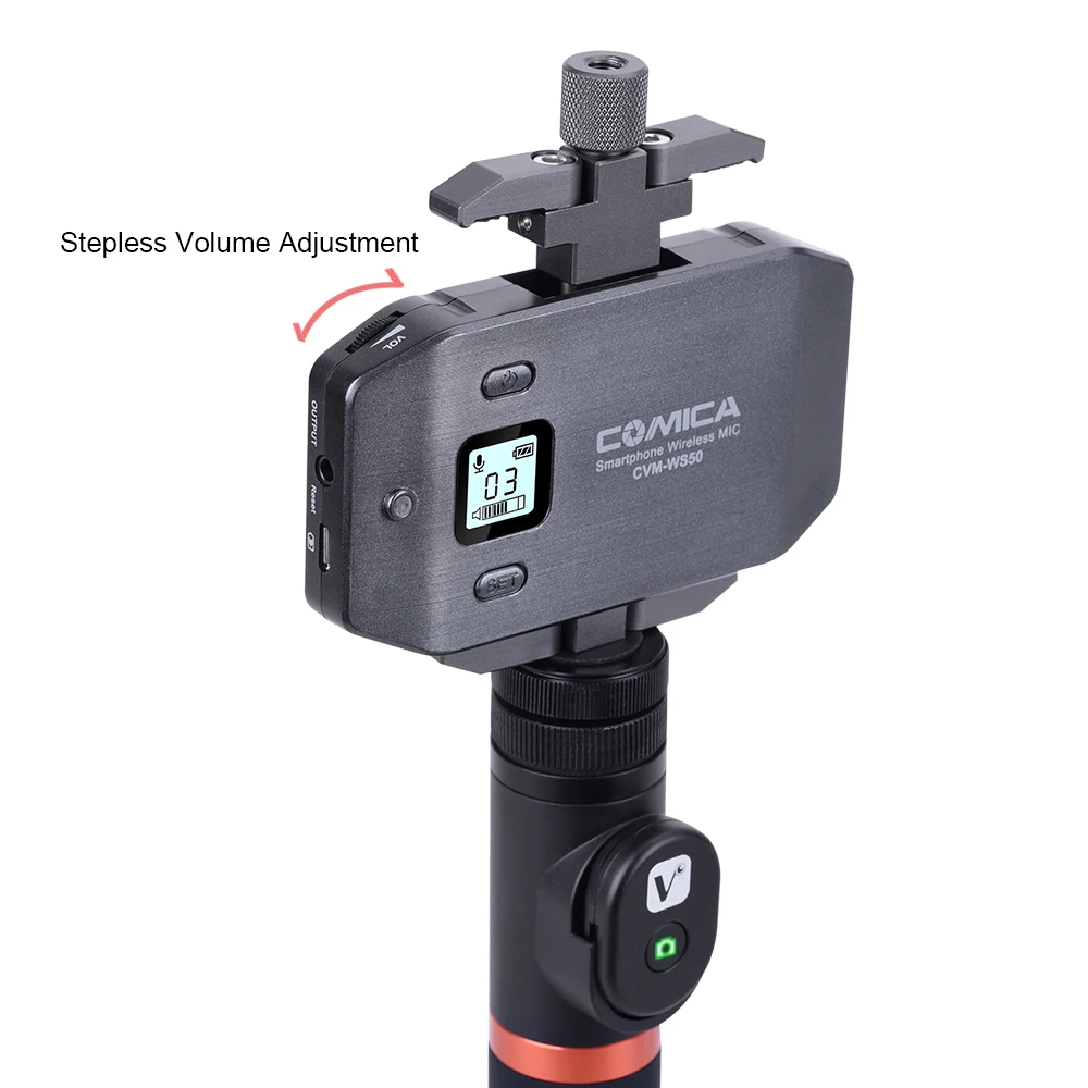 Comica CVM-WS50(A) 6 Channels Smartphone Wireless Lavalier Lapel Microphone System for iPhone Samsung Huawei Phones/DSLR Cameras |