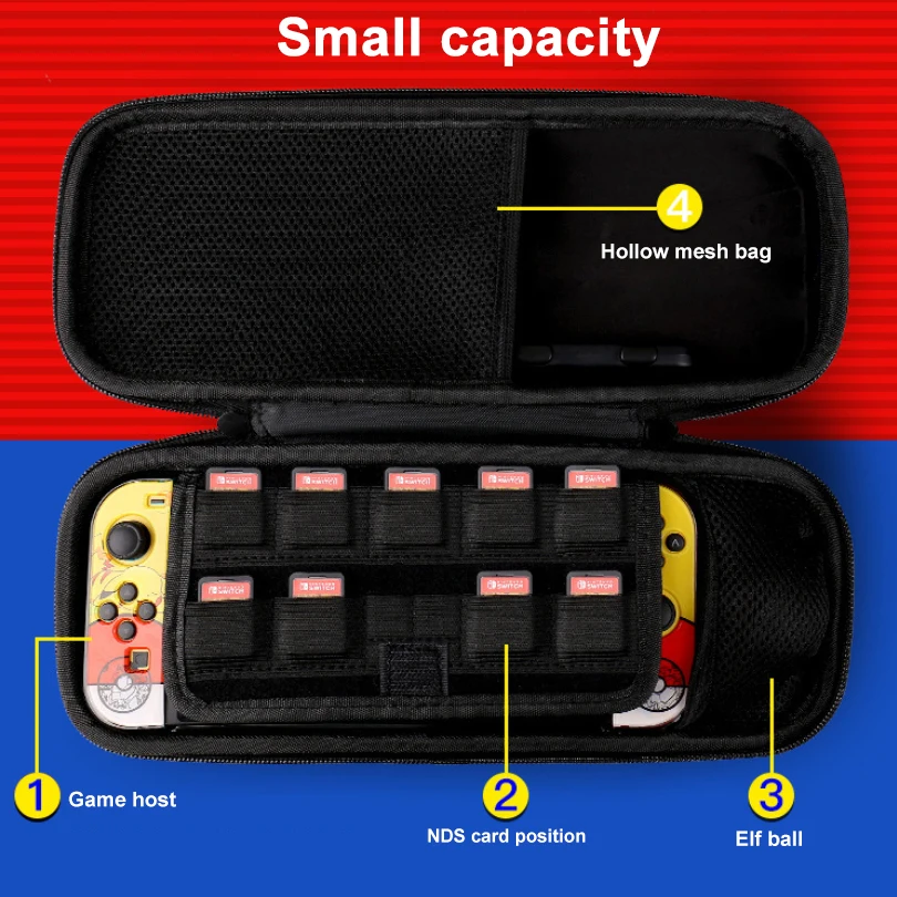 Чехол для Nintendo Switch EVA портативный чехол хранения Nintendos NS аксессуары игр защитный |