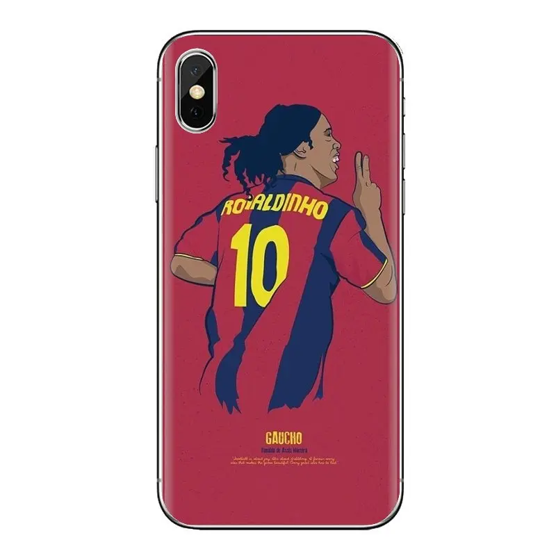 Модные футболист Роналдиньо для htc один U11 U12 X9 M7 M8 A9 M9 M10 E9 Plus Desire 630 530 626 628 816 820 830 ТПУ