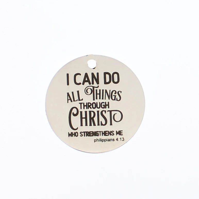 Ladyfun настраиваемая Подвеска из нержавеющей стали с Христом я могу сделать все