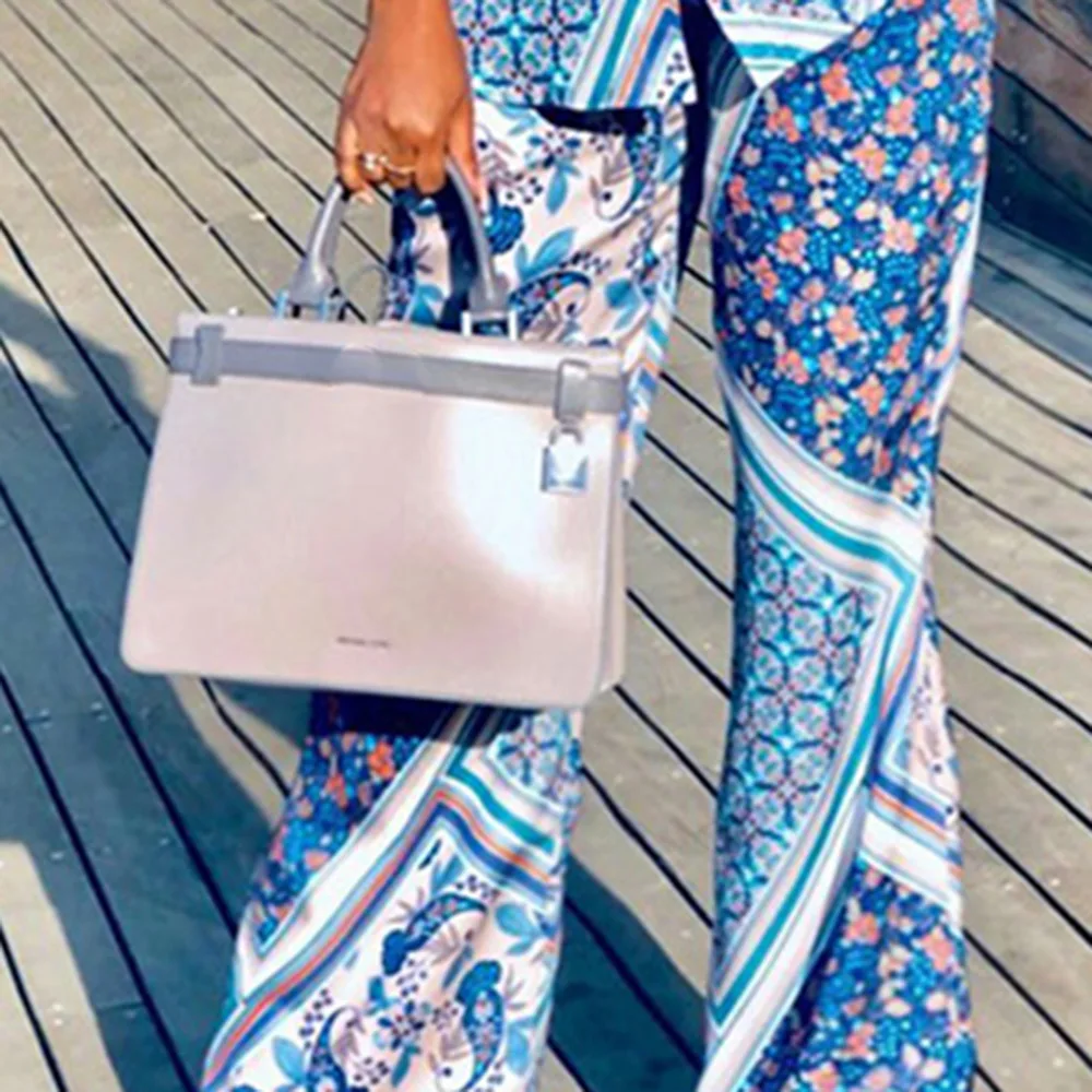 Африканский женский богатый базин комплект из двух предметов с принтом рубашка