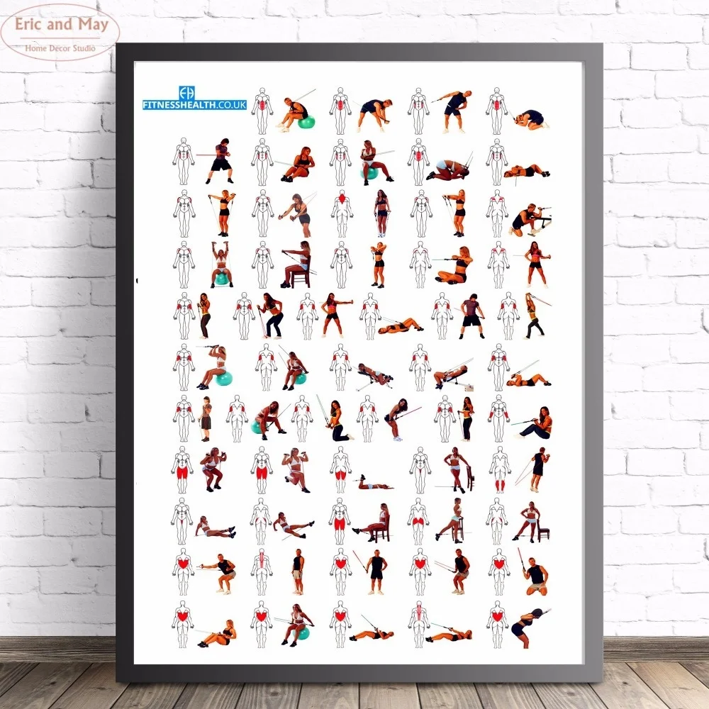 

Bodybuilding Fitness Health Wall Art Canvas Painting Poster For Home Decor Posters And Prints Unframed Decorative Pictures