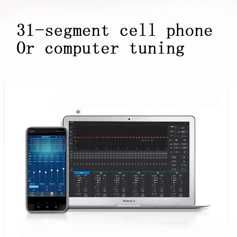 31 сегментный автомобильный усилитель dsp мощный Аудиопроцессор компьютер и