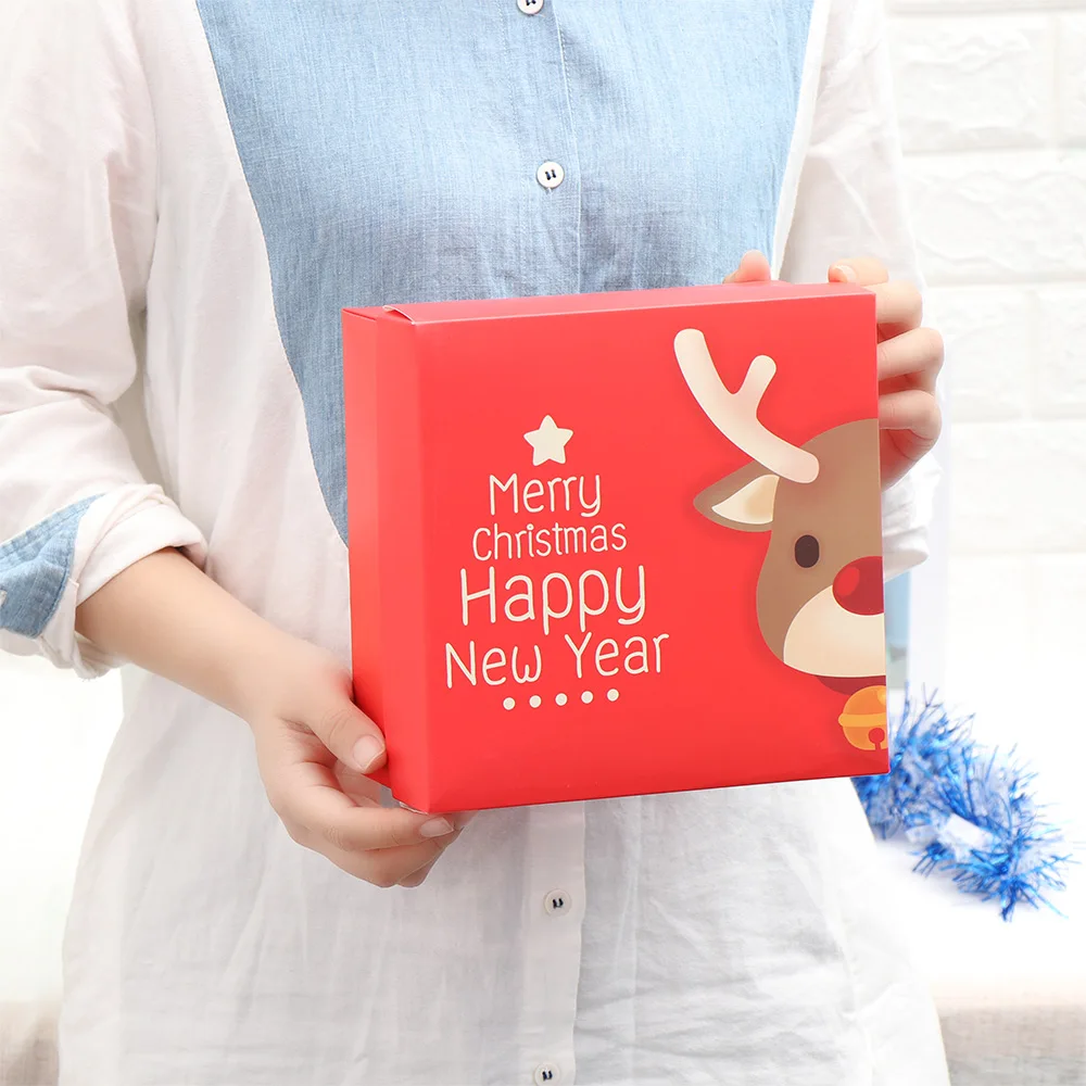 1 шт. креативные рождественские бумажные пакеты для конфет или коробки с рисунком
