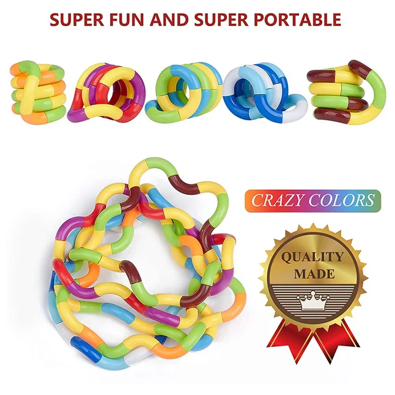 

Colorful Roller Twist Fidget Anti Stress Toys Fingernew Toysroller Child Rope For Kids Antistress Focus DIY Torsion Ring Toy