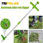 Инструмент для удаления когтей и корней, портативный съемник для сада и лужайки с длинной ручкой, с ножной педалью, из алюминия, для удаления сорняков