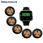 Беспроводной Система индивидуального вызова официантов часы приемник USB Интерфейс четыре клавиши кнопки передатчик для ресторана частота 433,92 МГц