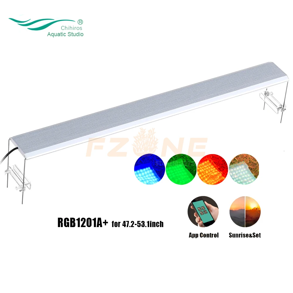 Chihiros RGB A Plus Serail App контроль светодиодный Aqaurium RGB светодиодный светильник с 3 тусклыми каналами стиль ada для аквариумных растений светодиодный светильник - Цвет: RGB A120Plus