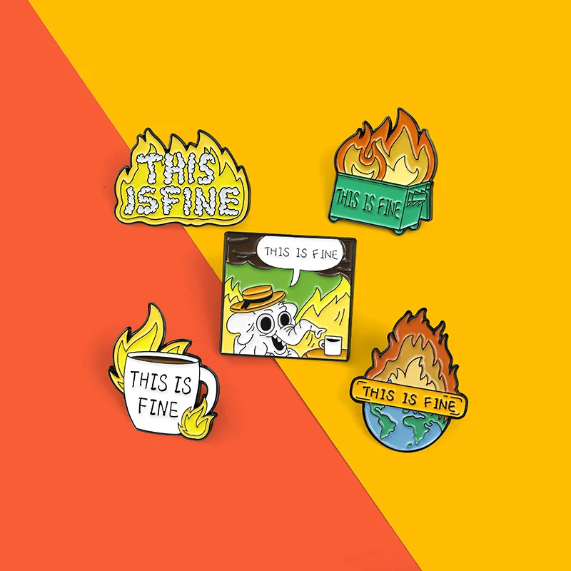 Эмалированные булавки в 5 стилях с изображением этих прекрасных кофейных чашек