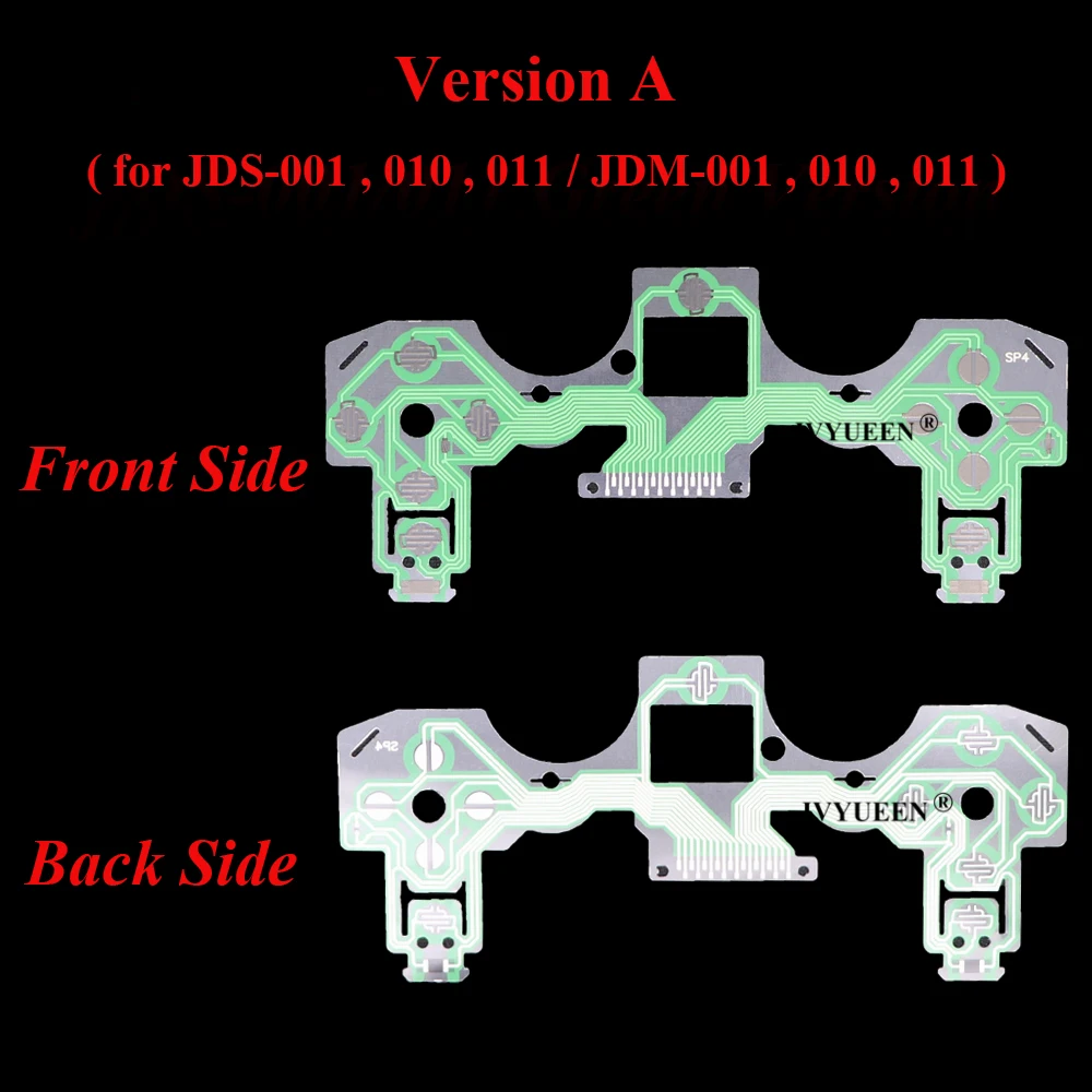 IVYUEEN 10 PCS Conductive Film for Dualshock 4 PS4 PRO Slim Controller Keypad PCB Ribbon Circuit JDS JDM 055 001 011 030 040 050 |