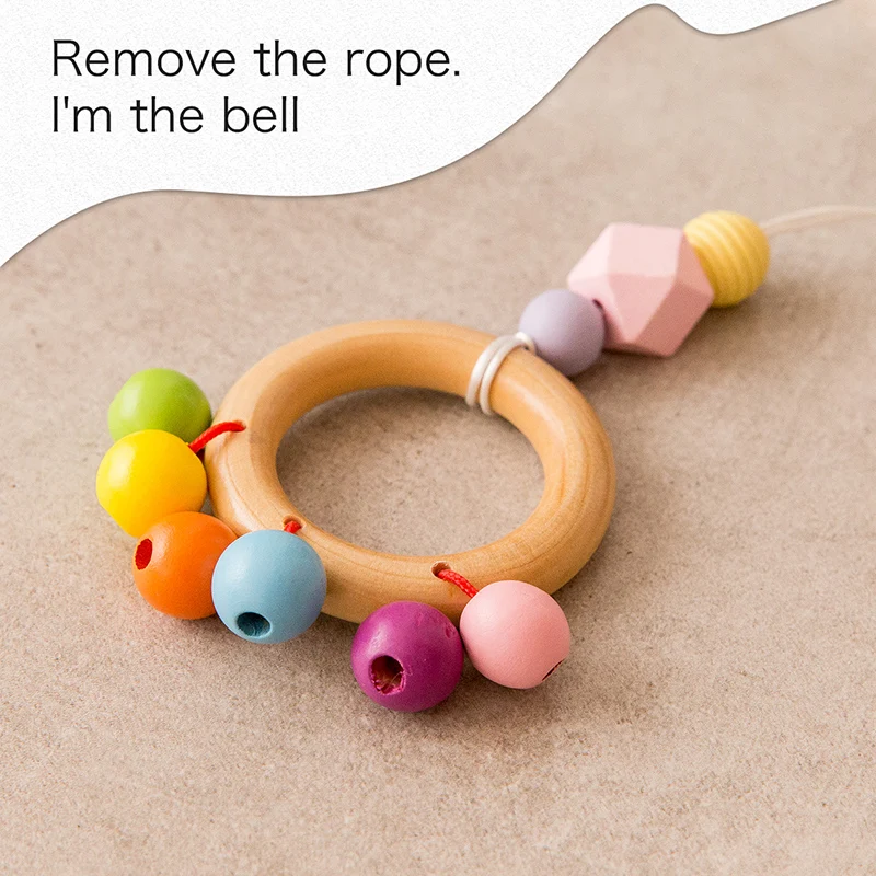 Mamihome Детские деревянный Прорезыватель для зубов тренажерный зал игровой игрушки