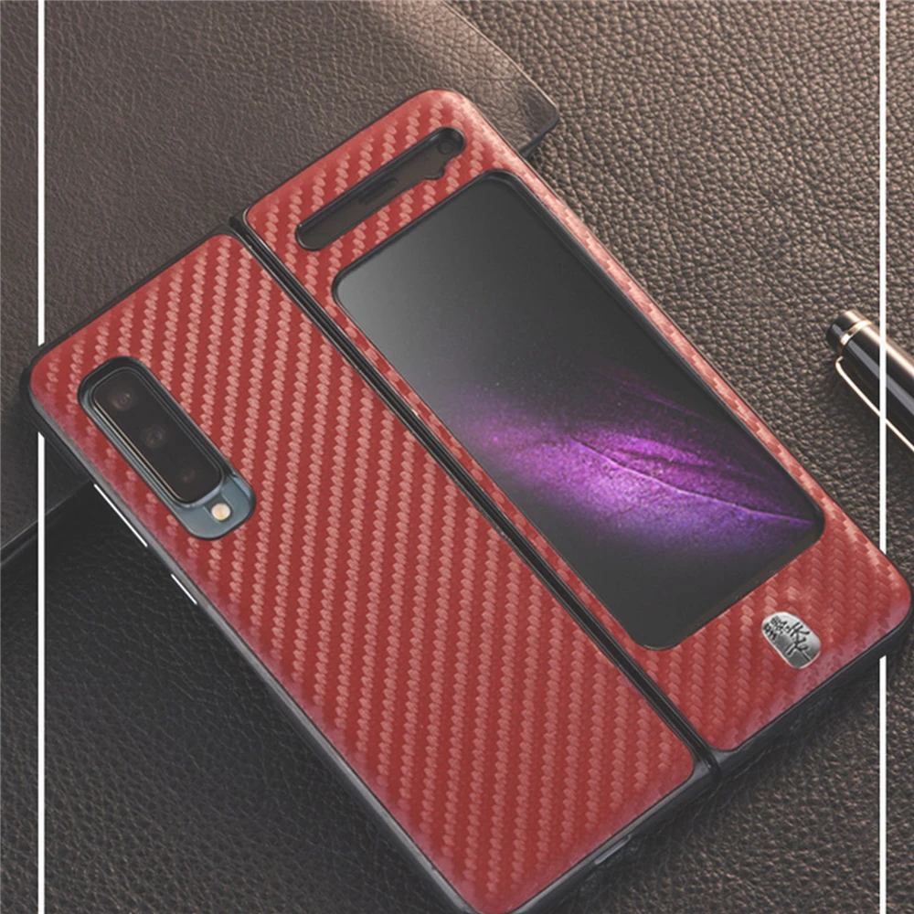 

Luxury PU Leather Mobile Phone Back Cover Ultra thin Protective Case Shell for Samsung Galaxy W20 W2020 Fold F9000