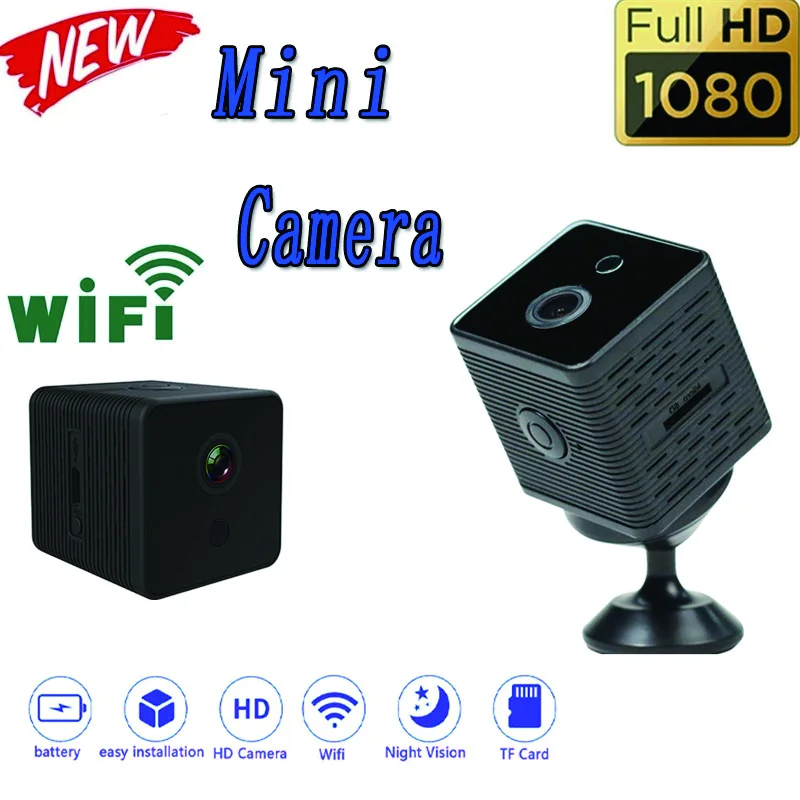 

Full HD 1080P ip cam Mini Camera Portable Wireless WiFi Night Vision Motion Detection Camcorder Smart Home Security Recorder