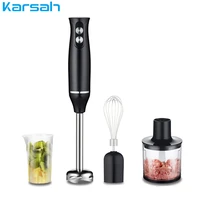 4 in 1 immersion hand stick blender electric stainless steel mixer egg vegetable meat grinder includes chopper and smoothie cup