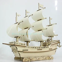 sailboat diy toy puzzle 3d small boat educational kids gift games assemble wood building ferry model wooden toys sailing ship