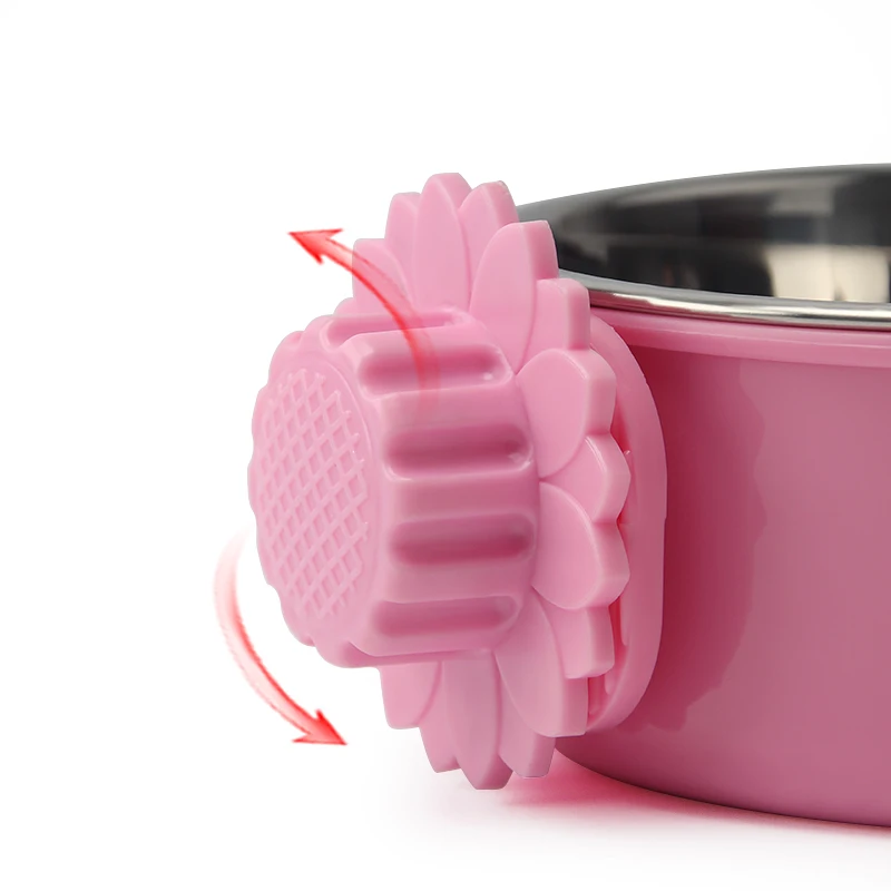 Подвесная миска из нержавеющей стали для кошек и собак водные принадлежности