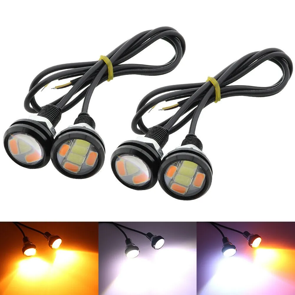

3000K~6500K Daytime Running Light Universal 4pcs 5730 6 SMD Amber/White