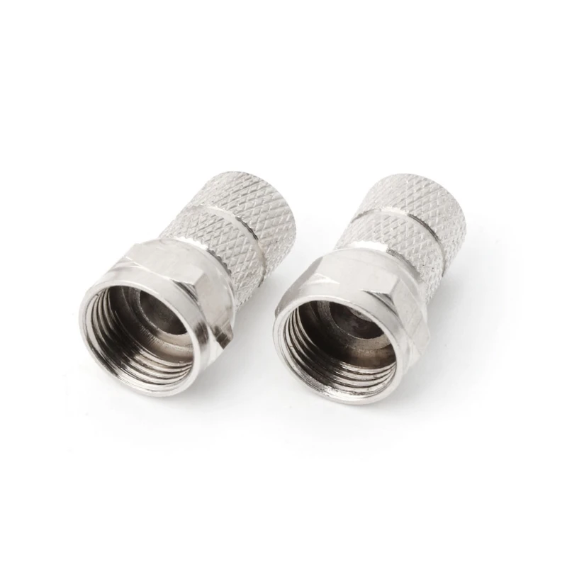 2020 Новинка 10 шт F Тип спутниковая вилка для коаксиального кабеля RG6 ТВ антенна