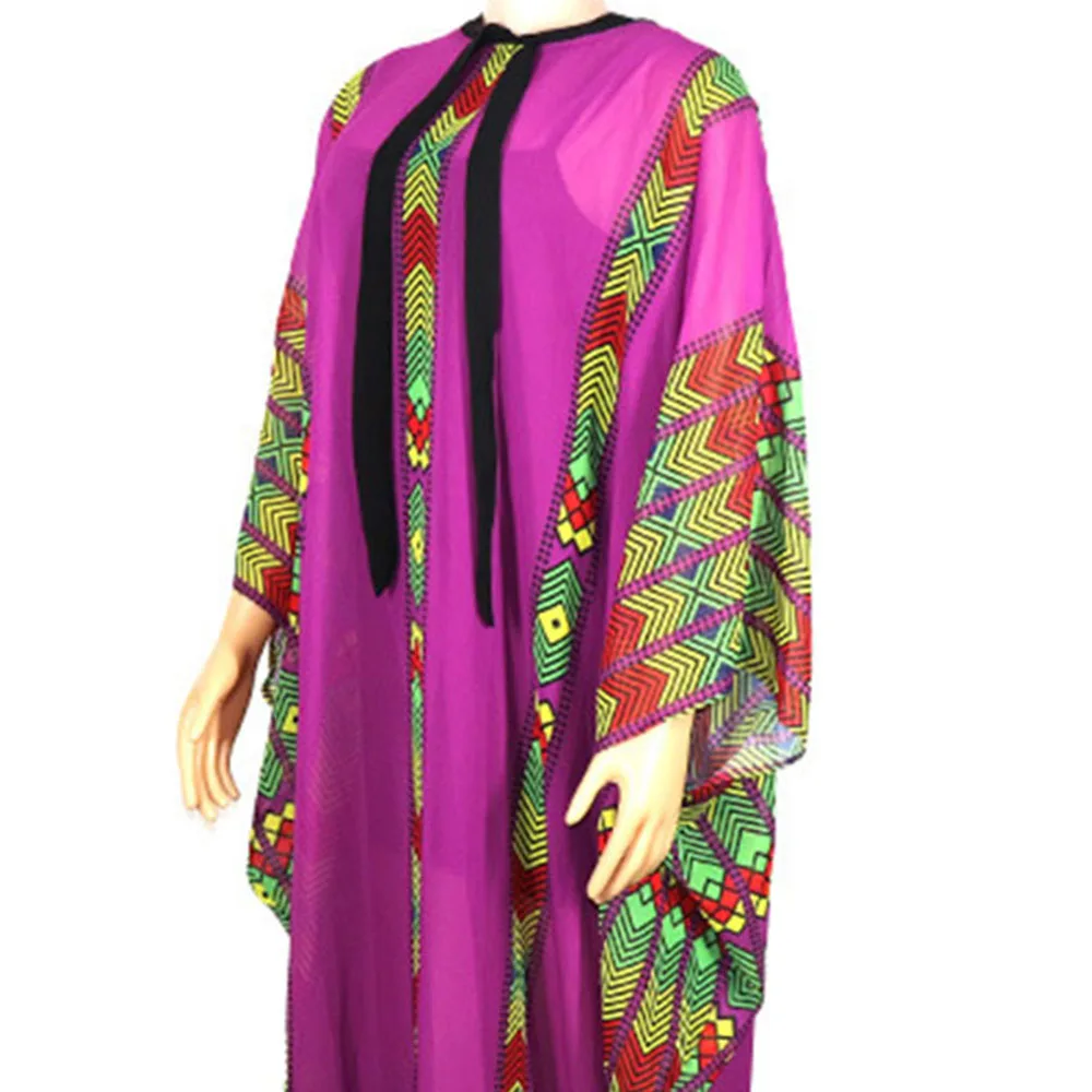 Комплект из обуви в африканском стиле платье для женщин Кафтан Макси длинное
