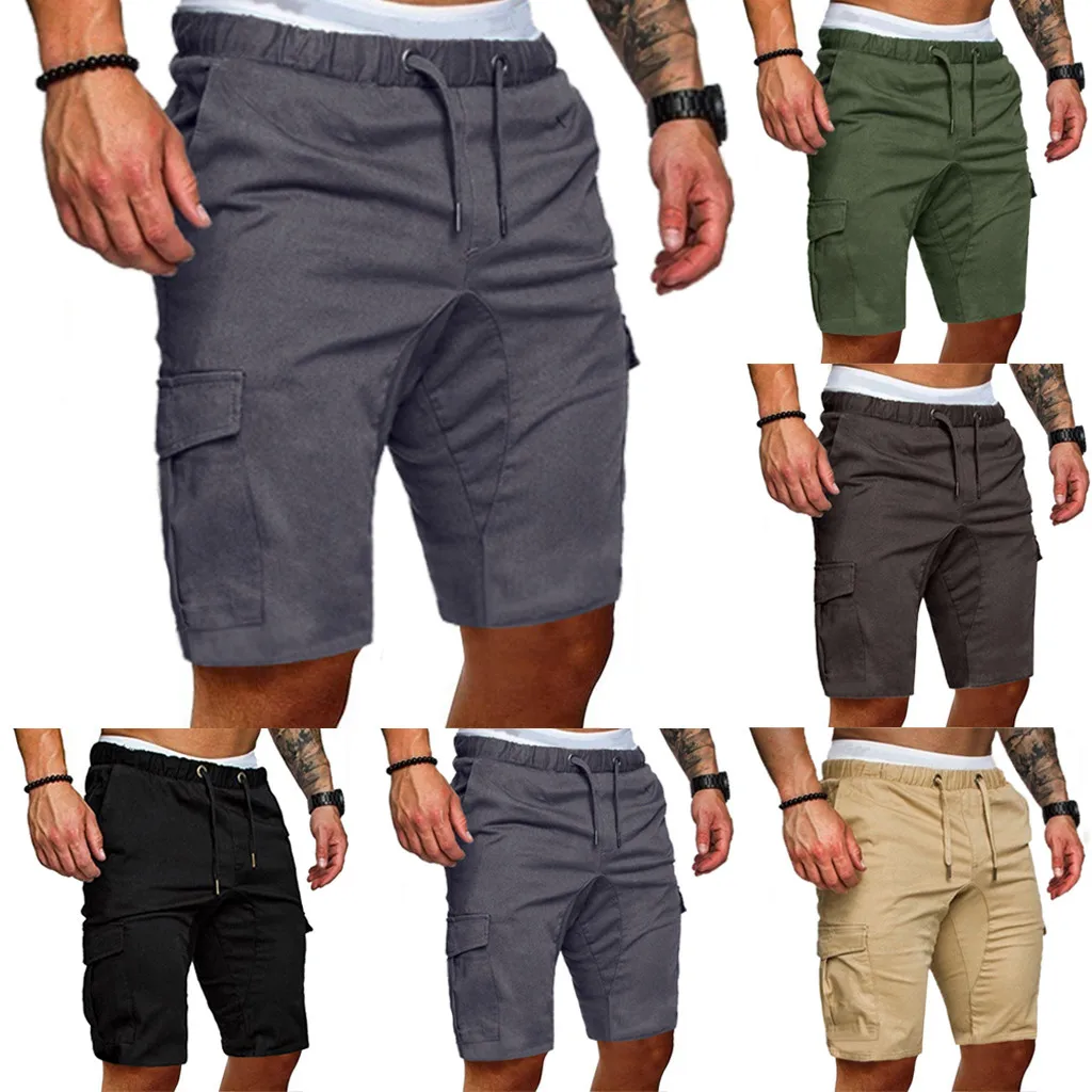 Летние шорты для мужчин модные мужские спортивные штаны слаксы повседневные