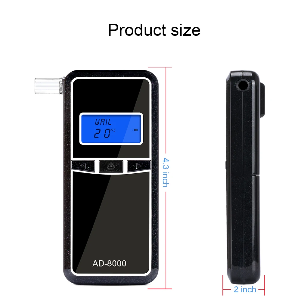 Алкотестер EEK Brand профессиональный детектор алкоголя портативный цифровой