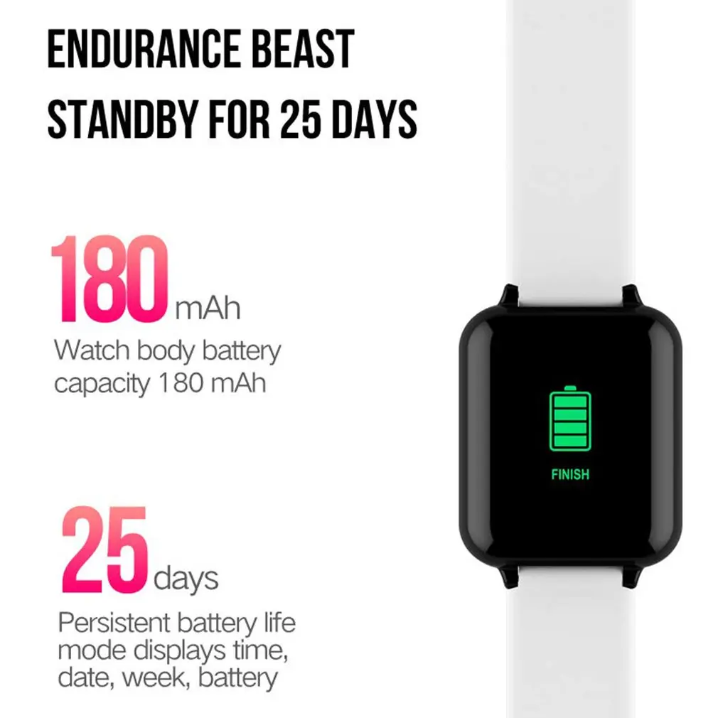 B57 Смарт часы для мужчин и женщин фитнес браслет трекер пульсометр несколько