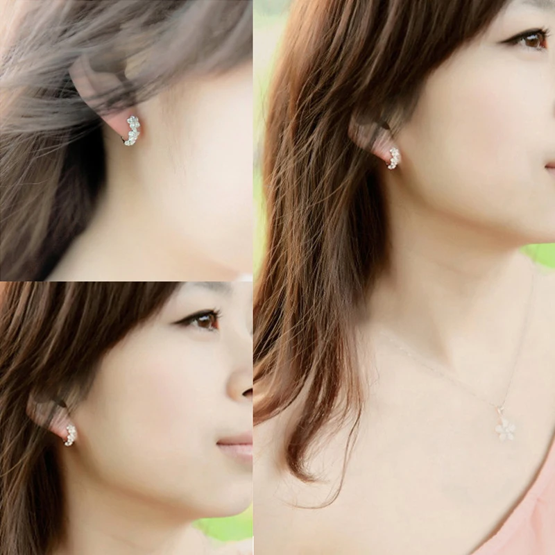 38% Off в виде капель с кристаллами форме для мужчин серебряным покрытием ювелирные