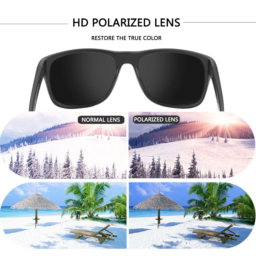 POLARSNOW брендовые винтажные стильные солнцезащитные очки для мужчин UV400 классические мужские очки для вождения и путешествий унисекс