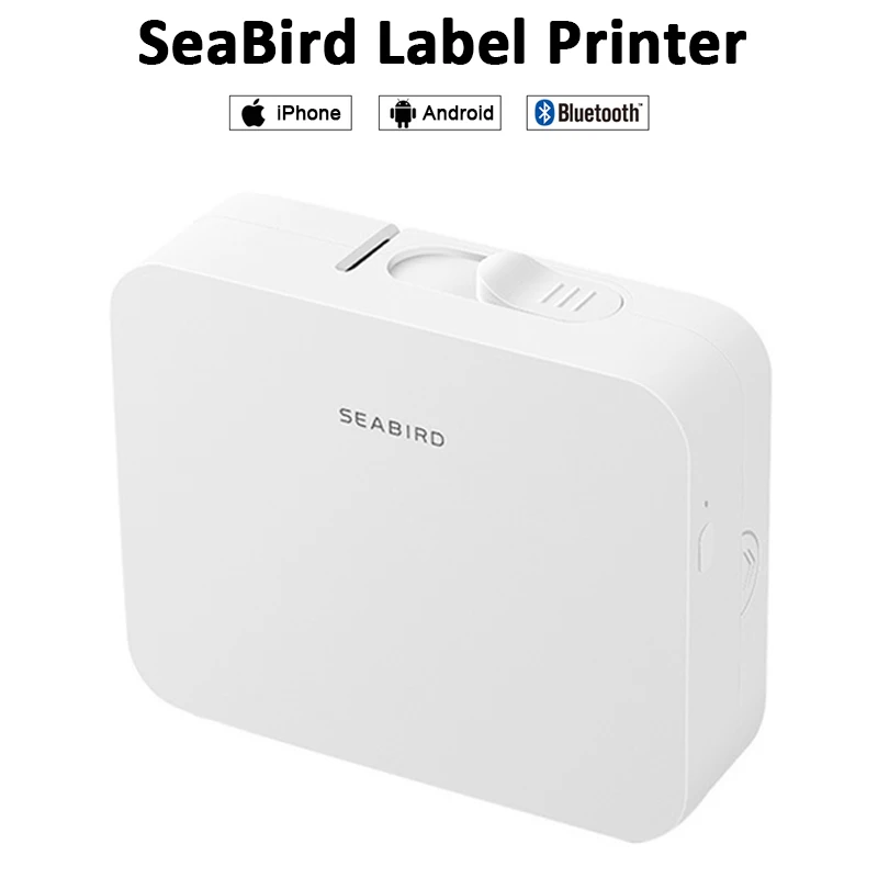 Карманный мини-принтер для этикеток Seabird портативный термопринтер с Bluetooth