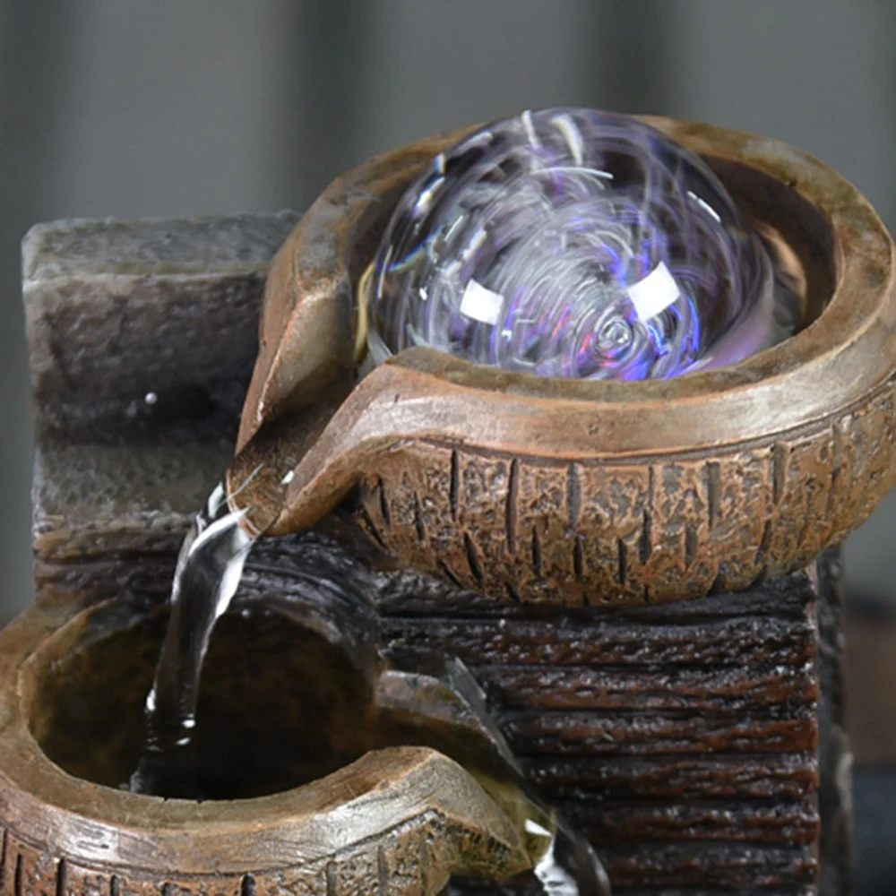 Китайский Стиль небольшой релаксации водопад 3-ступенчатое маленький водяной