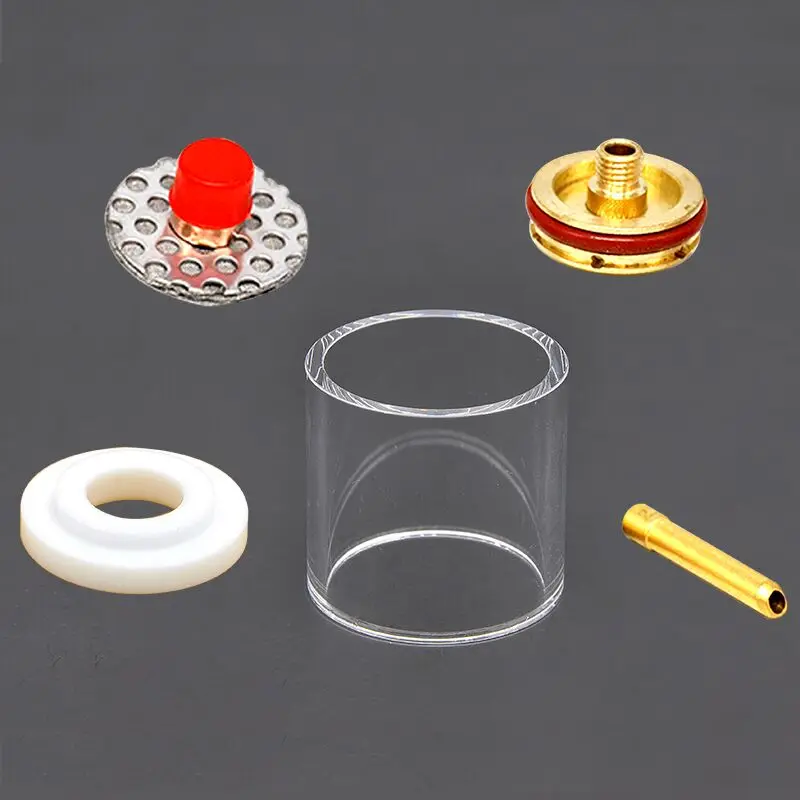 Сварочный фонарь TIG чашка цвета шампанского 5 шт. Набор насадок для газовых Коллет