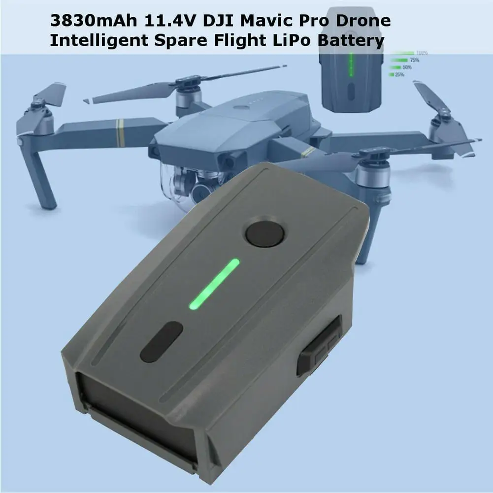 Литий полимерный аккумулятор для дрона Mavic Pro 3830 мАч 11 4 в|Аккумуляторы дронов| |