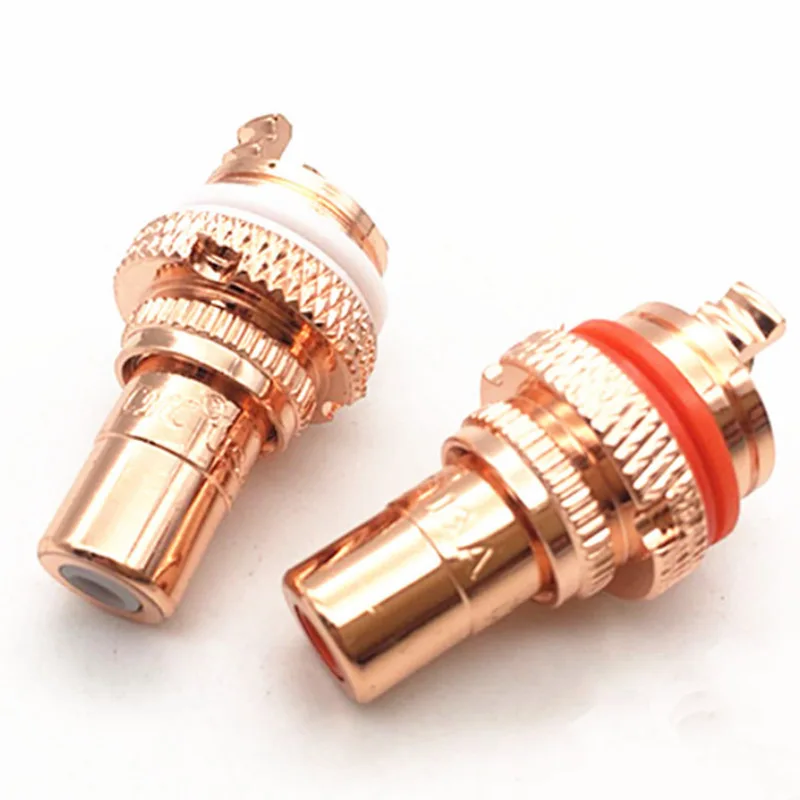 2 шт./1 пара медный CMC RCA гнездовой разъем AV аудио видео высокое качество