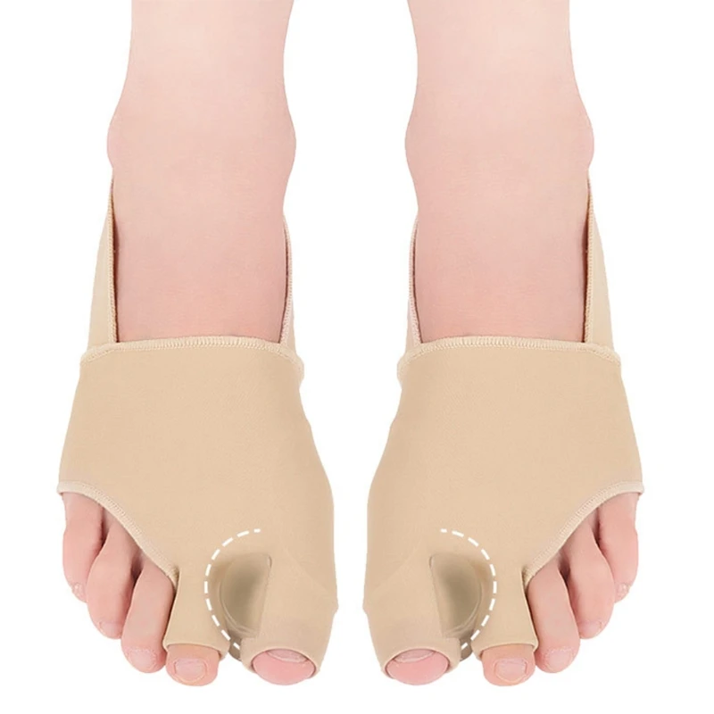 

E65F 1Pair Ultra-Thin Toes Valgus Orthosis Big Foot Bones Three Toe Aligner Corrector Adult Breathable Comfort S/L
