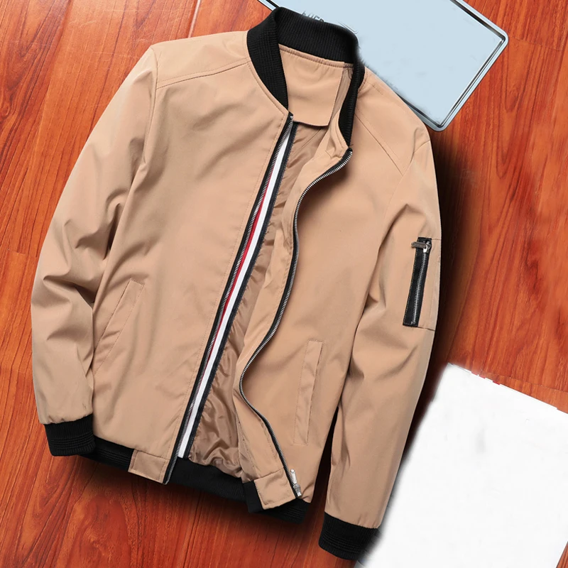 

New Bomber Jacket Men Spring Jacket Men's Casual Streetwear Slim Fit Pilot Coat Men Military Jacket Male Brand Clothing Fashion